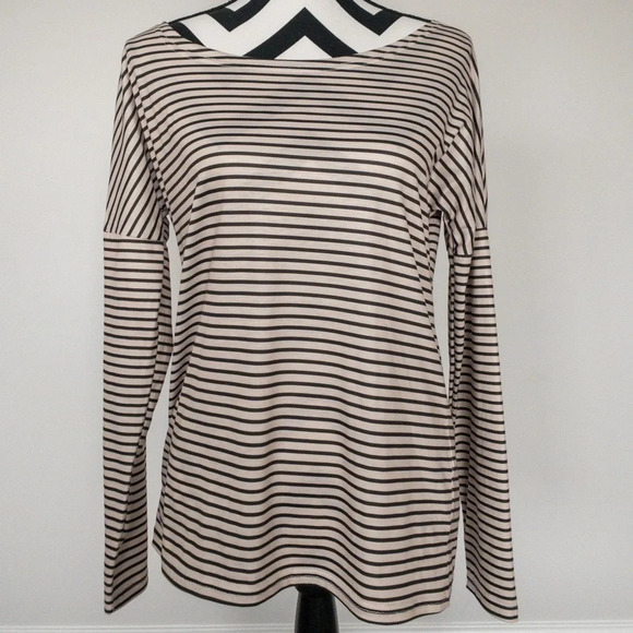 💖 Ealey Fushi Striped Off the Shoulder Top Sz Sm - Picture 1 of 4